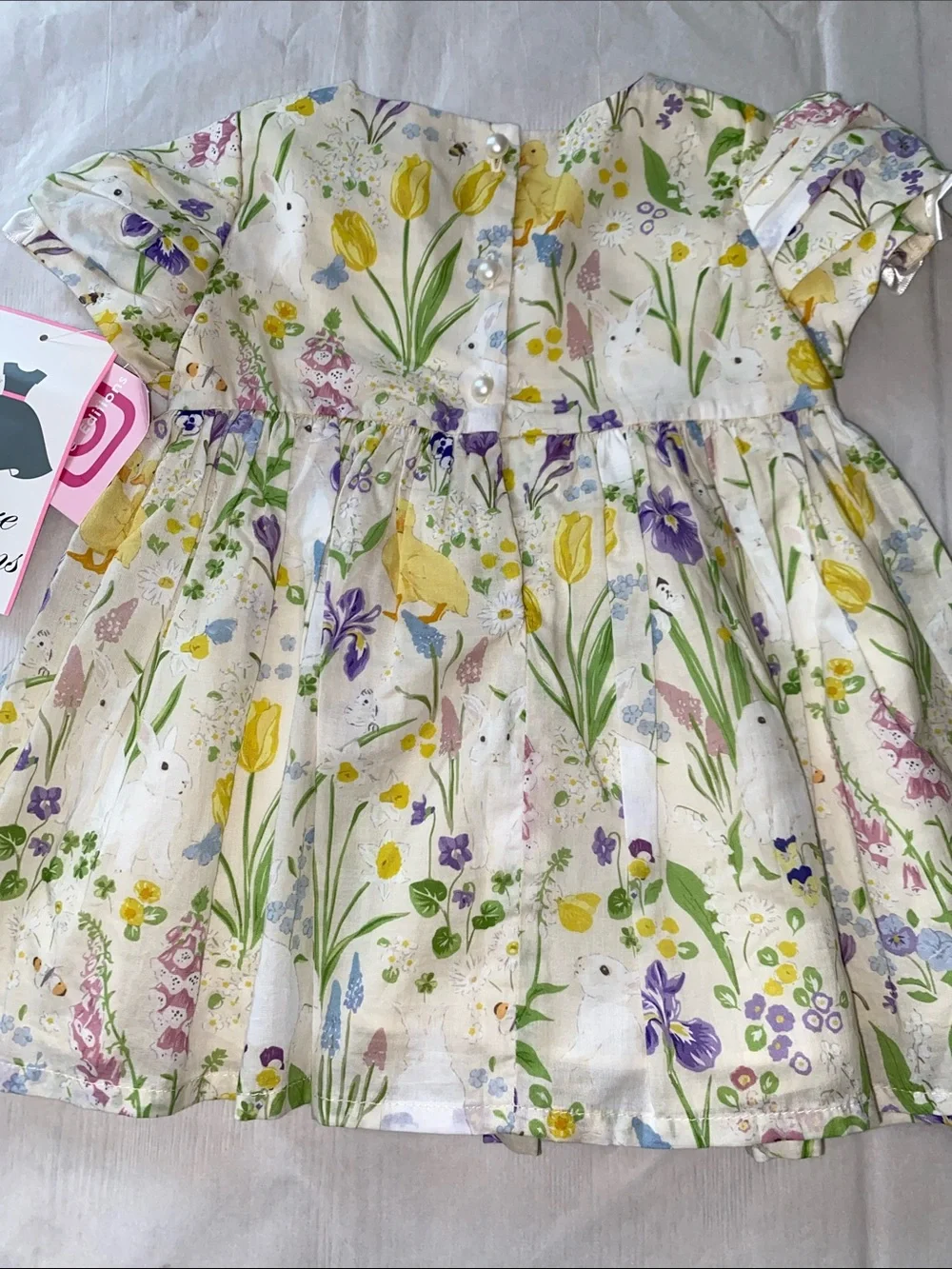 NWT Rare Editions Baby Girls Floral Dress Bloomer Set 6-9M